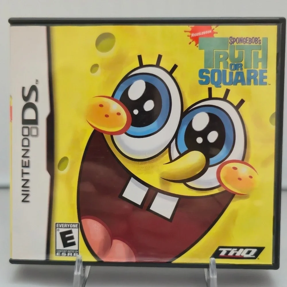 SpongeBob SquigglePants 3D & Truth or Square - Nintendo DS - 2 Games Tested